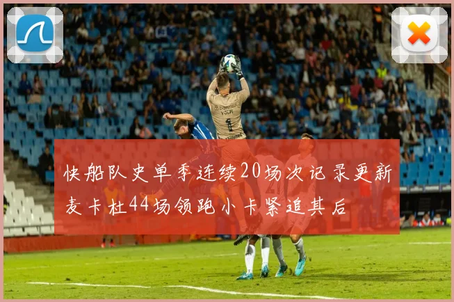 快船队史单季连续20场次记录更新麦卡杜44场领跑小卡紧追其后